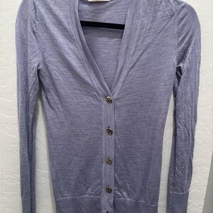 Tory Burch Purple Cardigan Sweater